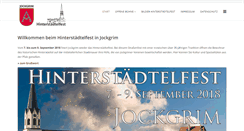 Desktop Screenshot of hinterstaedtelfest.jockgrim.de