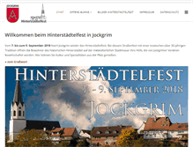 Tablet Screenshot of hinterstaedtelfest.jockgrim.de